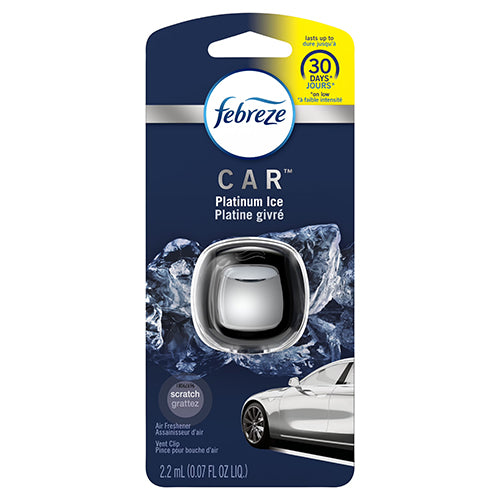 FEBREZE CAR VENT 0.06oz PLATINUM ICE (ITEM NUMBER: 64232)