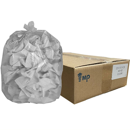 GARBAGE BAGS XX CLEAR 39 GAL 10LBS (ITEM NUMBER: 70063) – HOME PLUS TRADING  INC