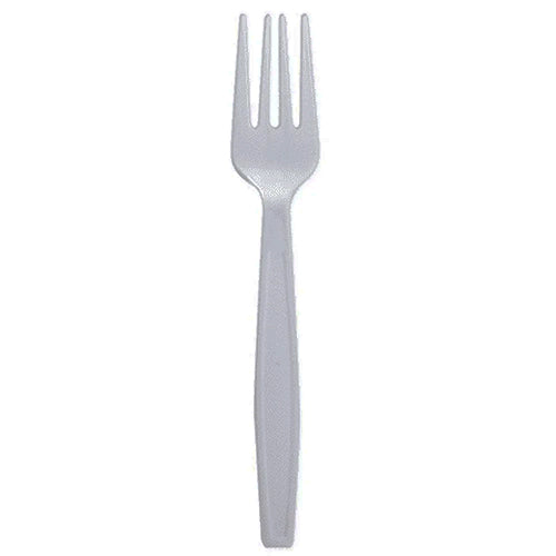 PLASTIC FORK HVY WHITE 1000CT #SLEEK P2FW (ITEM NUMBER: 70213)