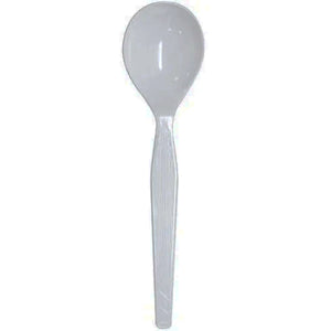 PLASTIC SPOON HVY WHITE 1000CT (ITEM NUMBER: 70214)