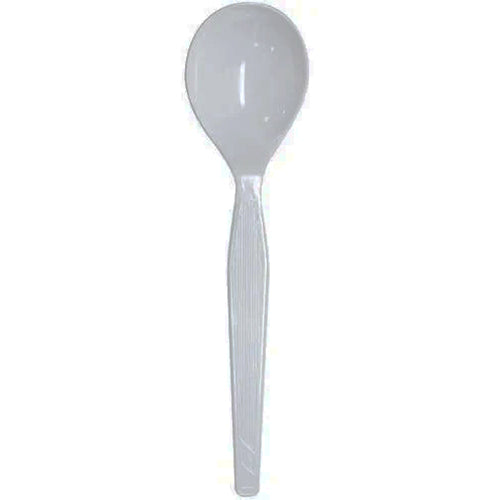 PLASTIC SPOON HVY WHITE 1000CT (ITEM NUMBER: 70214)