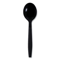 PLASTIC SPOON HVY BLACK 1000CT (ITEM NUMBER: 70217)