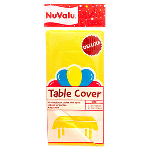 NUVALU TABLE COVER YELLOW 54 X 108" (ITEM NUMBER:19083)