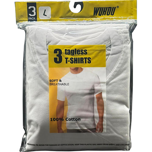 T SHIRT 3PK ROUND NECK 