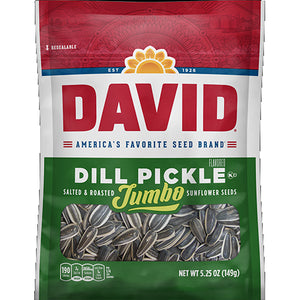 DAVID SUNFLOWER SEED 5.25oz DILL PICKLE (ITEM NUMBER: 78601)