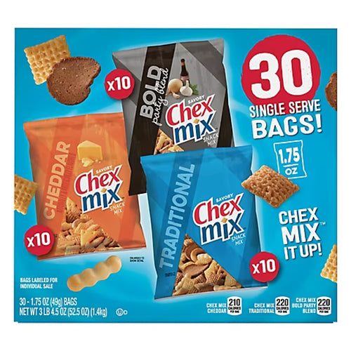 CHEX MIX CLASSIC SNACK MIX 1.75oz (ITEM NUMBER: 80054)