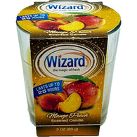 WIZARD SCENTED CANDLE 3oz MANGO PEACH (ITEM NUMBER: 80444)