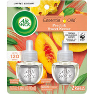 AIR WICK SCENTED OIL-2PK/PEACH NECTAR (ITEM NUMBER: 80458)