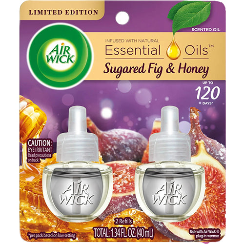 AIR WICK SCENTED OIL-2PK/SUGARED FIG & HONEY (ITEM NUMBER: 80459)