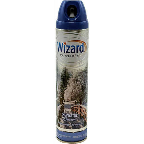 WIZARD AIR FRESHENER 10oz SWEATER SEASON (ITEM NUMBER: 80807)