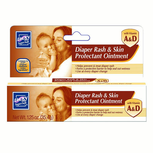 LUCKY DIAPER RASH & SKIN PROTECTANT OINTMENT W A&D VITAMINS  (ITEM NUMBER: 14164)