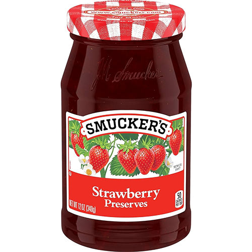 SMUCKER STRAWBERRY PRESERVES 12oz (ITEM NUMBER: 83018)