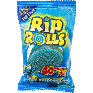 RIP ROLL CANDY 1.4oz BLUE RASPBERRY (ITEM NUMBER: 84015)