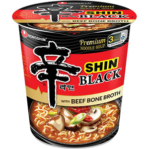 NONGSHIM SHIN BLACK CUP NOODLE 3.56oz (ITEM NUMBER: 89055)