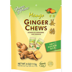 PRINCE OF PEACE GINGER CHEW 4oz MANGO (ITEM NUMBER: 89083)