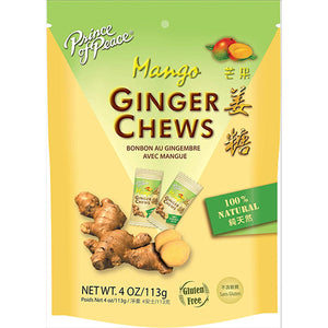 PRINCE OF PEACE GINGER CHEW 4oz MANGO (ITEM NUMBER: 89083)