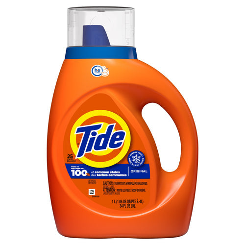 TIDE LIQ DETERGENT 34oz ORIGINAL HE (ITEM NUMBER: 11452)