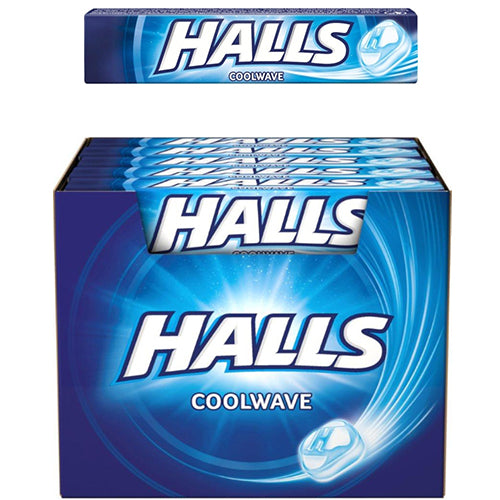 20CT HALLS DROPS COOL WAVE #BLUE (ITEM NUMBER:10080)