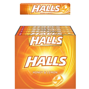 20CT HALLS DROPS-HONEY LEMON #YELLOW (ITEM NUMBER:10086)