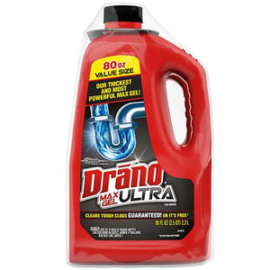 DRANO MAX GEL ULTRA 80oz (ITEM NUMBER: 10106)