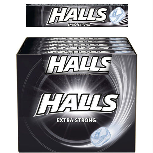 20CT HALLS DROPS-EXTRA STRONG #BLACK (ITEM NUMBER:10579)