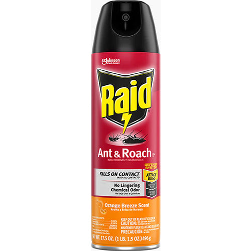 RAID ANT&ROACH KILLER 17.5oz ORANGE (ITEM NUMBER: 10583)
