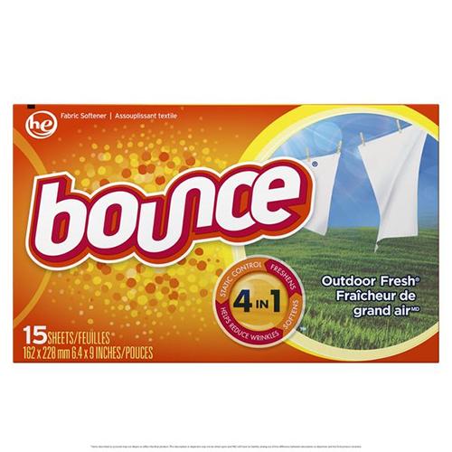 BOUNCE DRY SHEET 15CT OUTDOOR FRESH (ITEM NUMBER: 10642)