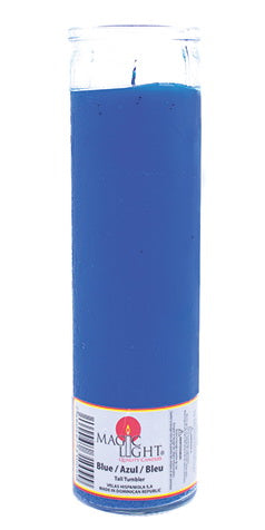 MAGIC LIGHT CANDLE PLAIN BLUE (ITEM NUMBER: 10894)