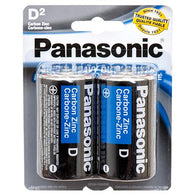 BATTERIES/D-2PACK #PANASONIC (ITEM NUMBER: 10986)