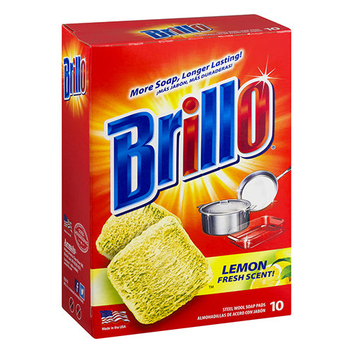 BRILLO SOAP PADS-10CT/LEMON #23320 (ITEM NUMBER: 10992)