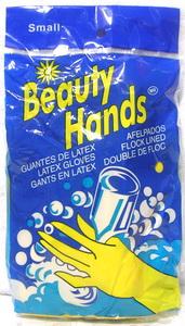 YELLOW FLOCK GLOVES-SMALL (ITEM NUMBER: 11024)