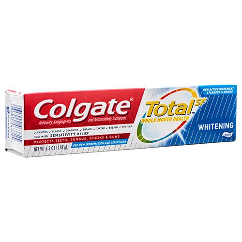 COLGATE TOOTHPASTE 6.3oz TOTAL WHITENING PASTE (ITEM NUMBER: 11108)