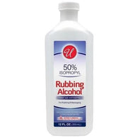 RUBBING ALCOHOL-50% CLEAR 12oz (ITEM NUMBER:11189)