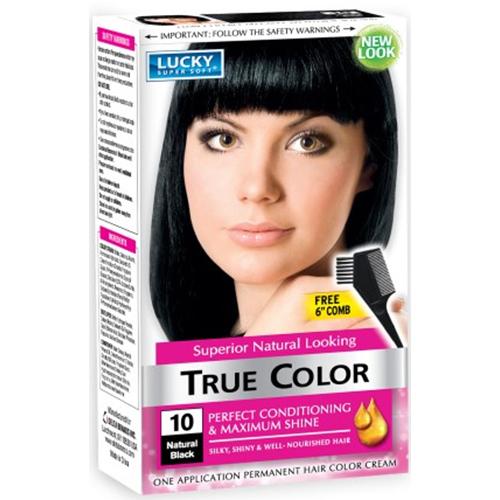 HAIR COLOR-LUCKY/WOMEN NATURAL BLACK #10265 (ITEM NUMBER: 11203)