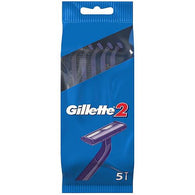 GILLETTE 5/PK 2BLADES RAZORS #81487479 (ITEM NUMBER: 11237)