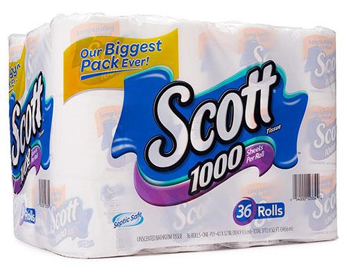 SCOTT BATHTISSUES 1000S (ITEM NUMBER: 11287)