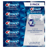 CREST 5PK TOOTHPASTE - 5.2oz 5PK 3D WHITENING (ITEM NUMBER:11444)