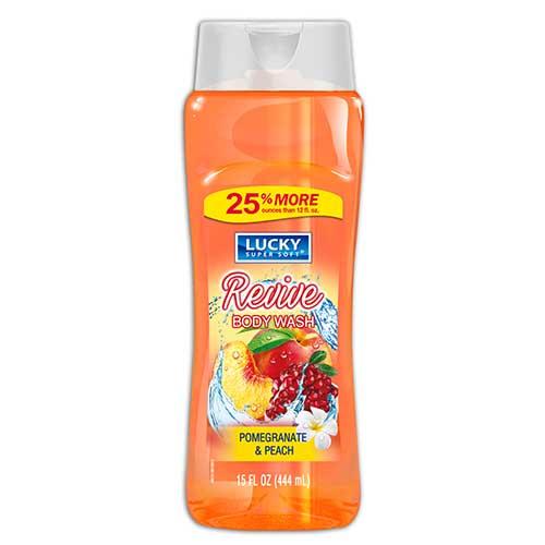 LUCKY BODY WASH-12oz/POMEGRANATE N PEACH #8314 (ITEM NUMBER: 11560)