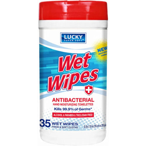 LUCKY ANIBAC WIPES 35CT CANISTER (ITEM NUMBER:11606)