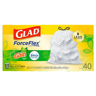GLAD #78685 TRASH 13GAL-40CT FORCEFLEX GAIN ORIG. (ITEM NUMBER: 11648)