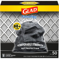 GLAD #78997 TRASH 30G-50CT FORCEFLEX BLACK (ITEM NUMBER: 11650)