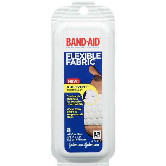 BAND-AID BANDAGES 8CT FABRIC (ITEM NUMBER: 11713)