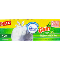 GLAD #78982 TRASH 13GAL-5CT GAIN ORIGINAL (ITEM NUMBER: 11733)
