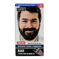 LUCKY MUSTACHE&BEARD COLOR-MEN/BLACK #11195 (ITEM NUMBER: 11818)