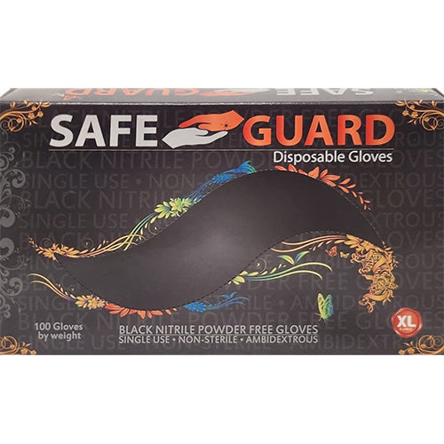 100CT BLACK NITRILE GLOVE EXTRA LARGE (ITEM NUMBER: 11820)