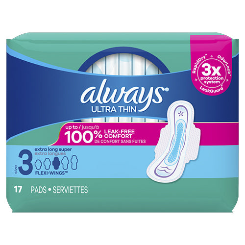 ALWAYS PADS 10CT MAXI PINK W/WINGS (ITEM NUMBER: 10709) – HOME PLUS TRADING  INC
