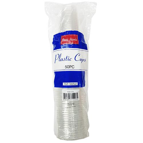 PLASTIC CUPS-7oz/CLEAR 50CT (ITEM NUMBER:12083)