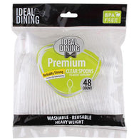 IDEAL DINING #36023 CLEAR PLASTIC SPOON 36CT (ITEM NUMBER: 12197)