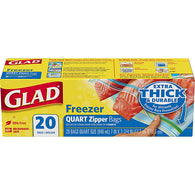 GLAD #57035 FREEZER QUART-20CT WIDE SEAL (ITEM NUMBER: 12229)