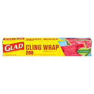 GLAD #00020 CLING FOOD WRAP-200SQ FT (ITEM NUMBER: 12242)